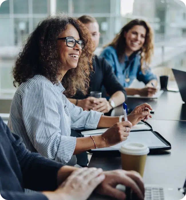 marketing ai meeting in office