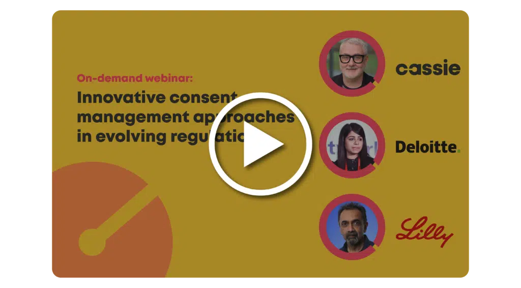 Webinar Innovative Consent Management Approaches