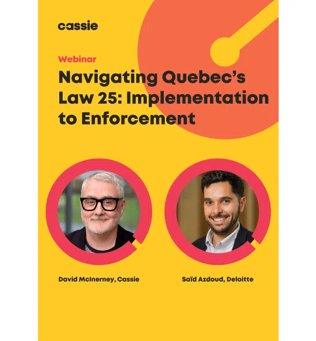 Quebec Law 25 Webinar CTA