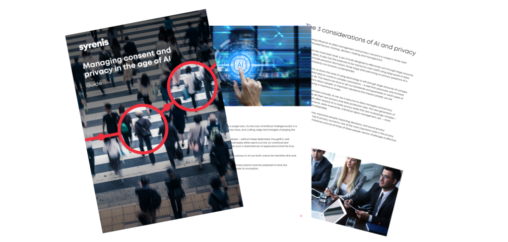 Managing consent and privacy in the age of AI