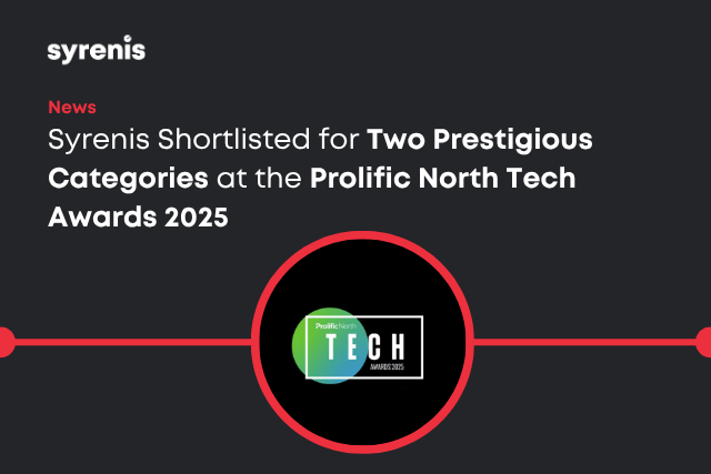 syrenis shortlisted prolific north tech awards